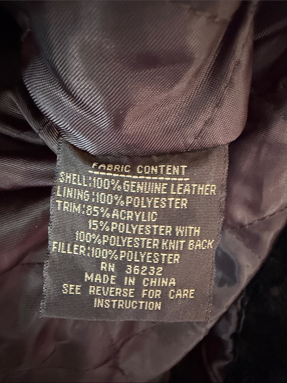 Vintage Giacca Leather Coat Faux Shearling Detail Medium Brown Penny Lane - Picture 8 of 13